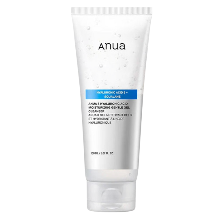 Anua 8 Hyaluronic Acid Moisturizing Gentle Gel Cleanser - gelinis veido prausiklis