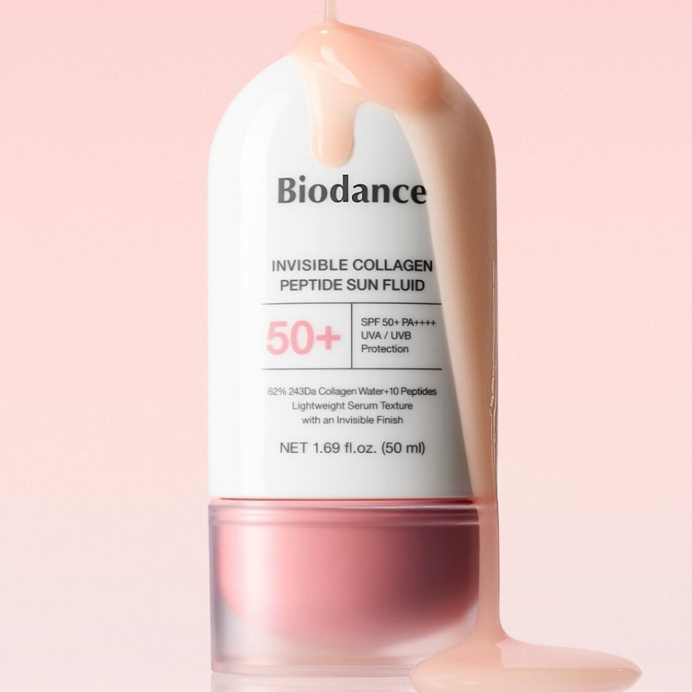 Biodance Invisible Collagen Peptide Sun Fluid SPF50+ - apsauginis fluidas nuo saulės