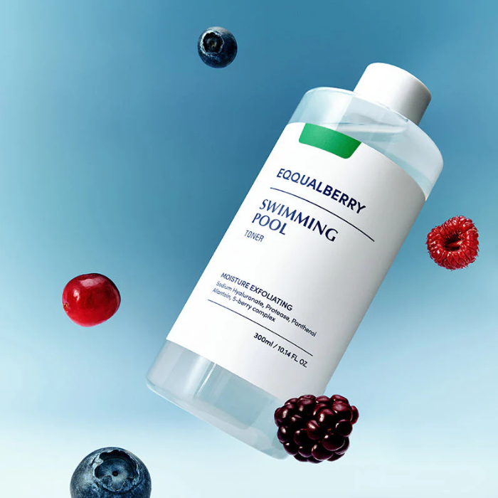 EQQUALBERRY Swimming Pool Toner - drėkinamasis veido tonikas