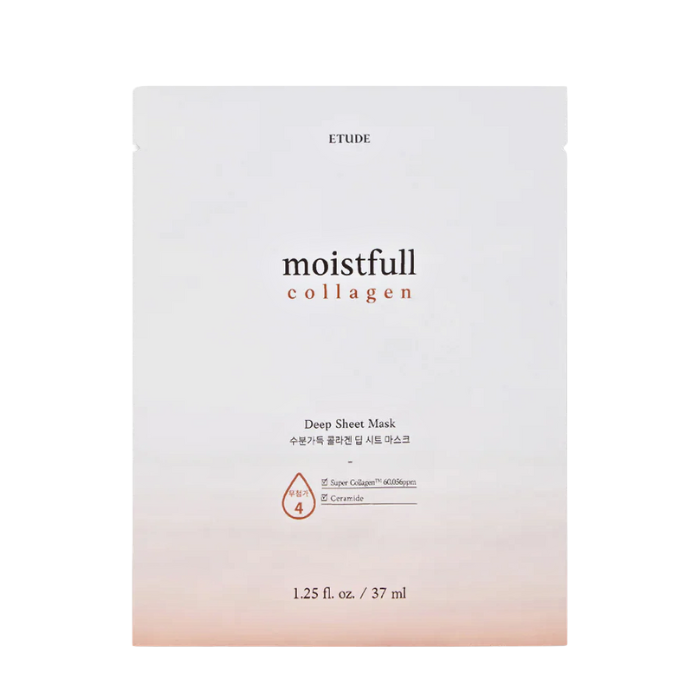 Etude Moistfull Collagen Deep Sheet Mask - drėkinamoji veido kaukė