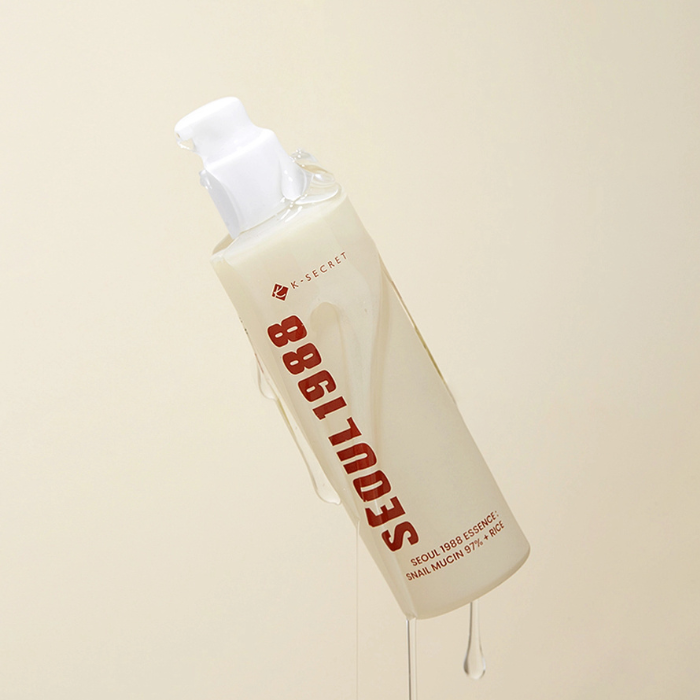 KSECRET SEOUL 1988 Essence : Snail Mucin 97% + Rice - veido esencija