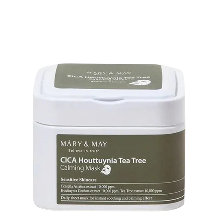Mary&May Cica Houttuynia Tea Tree Calming Mask - raminamosios veido kaukės