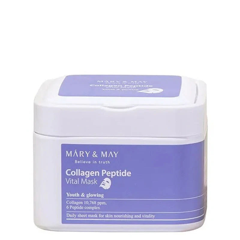 Mary&May Collagen Peptide Vital Mask – stangrinančių lakštinių kaukių rinkinys