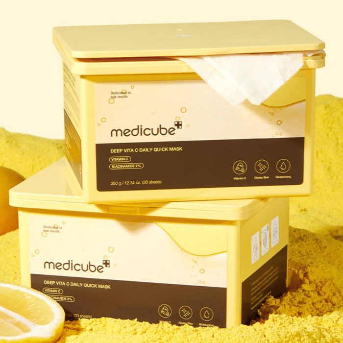 Medicube Deep Vita C Daily Quick - lakštinių veido kaukių rinkinys
