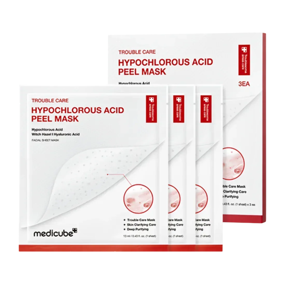 Medicube Hypochlorous Acid Peel Mask - veido kaukė su hipochloro rūgštimi