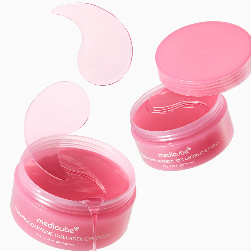 Medicube PDRN Pink Caffeine Collagen Eye Patch - paakių padeliai