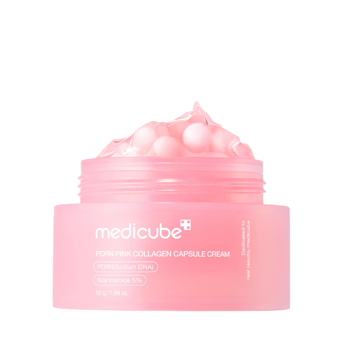Medicube PDRN Pink Collagen Capsule Cream - stangrinamasis veido kremas