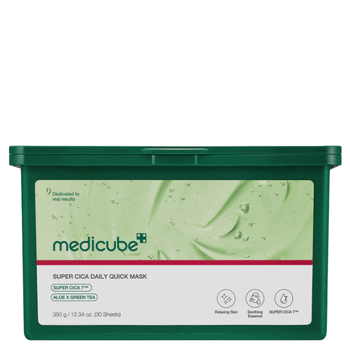 Medicube Super Cica Daily Quick Mask - raminamųjų lakštinių veido kaukių rinkinys