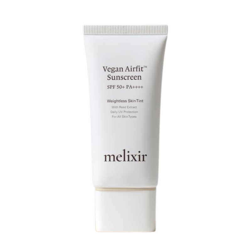 Melixir Vegan Airfit Sunscreen SPF 50+ PA++++ - tonuojantis apsauginis kremas nuo saulės