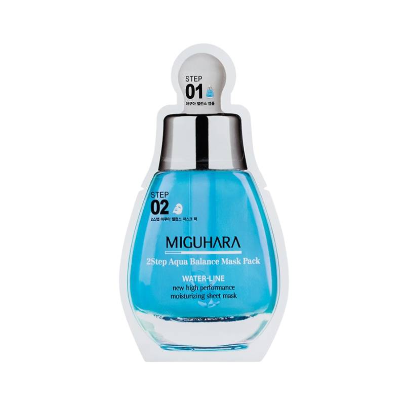 Miguhara 2-Step Aqua Balance Mask Pack - drėkinanti veido kaukė