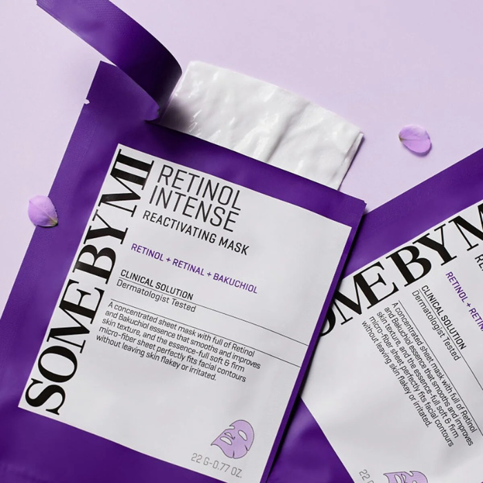 Some By Mi Retinol Intense Reactivating Mask - lakštinė veido kaukė su retinoliu