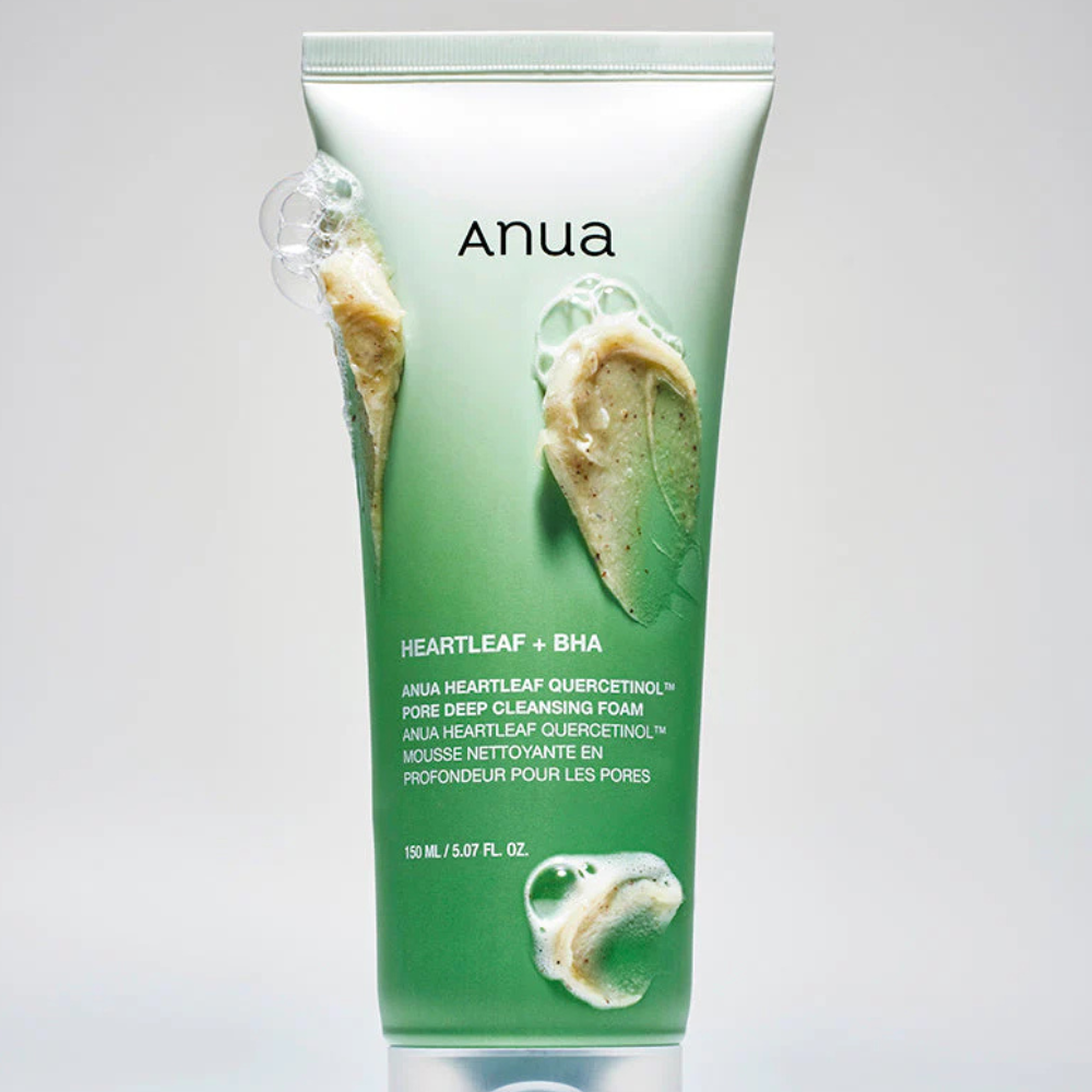 Anua Heartleaf Quercetinol Pore Deep Cleansing Foam - veido prausiklis porų priežiūrai