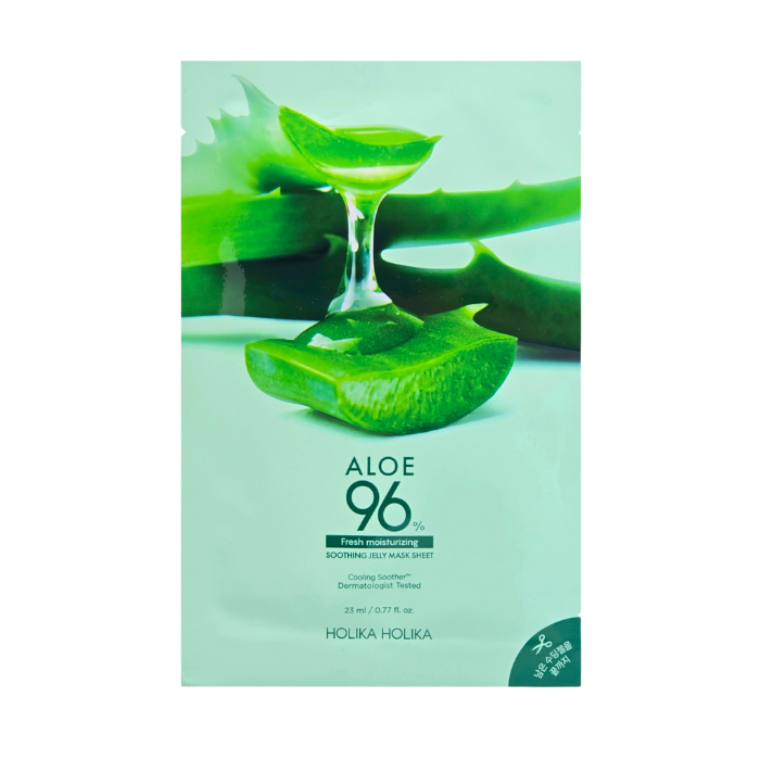 Holika Holika Aloe 99% Soothing Gel Jelly Mask Sheet - raminamoji lakštinė veido kaukė