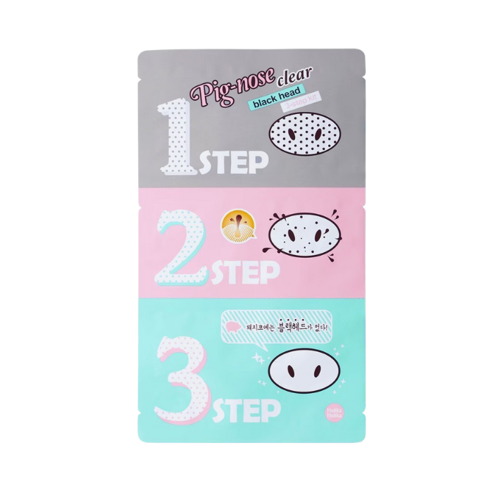 Holika Holika Pig Nose Clear Blackhead 3-Step Kit - porų valymo rinkinys