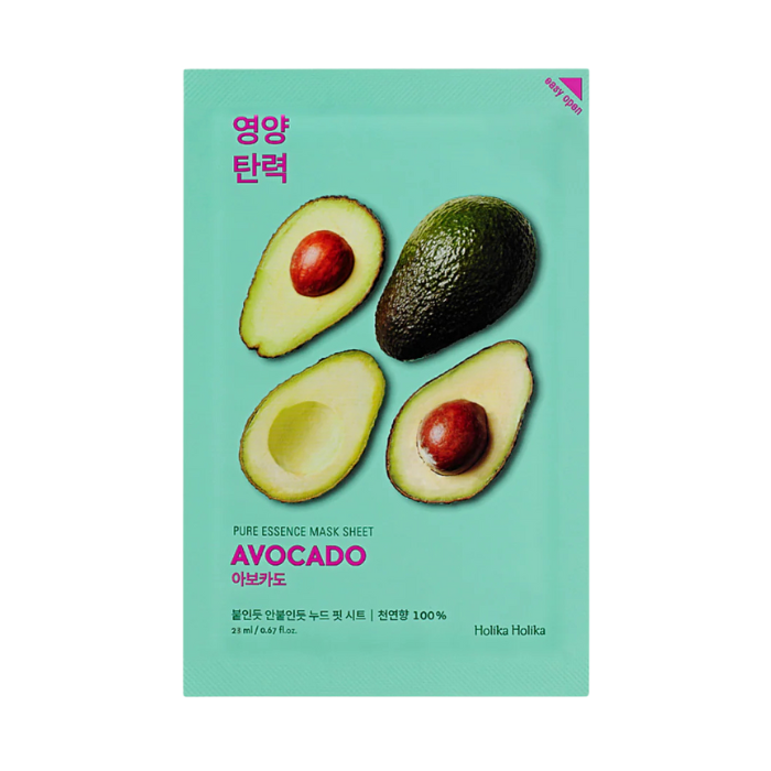 Holika Holika Pure Essence Mask Sheet Avocado - lakštinė veido kaukė