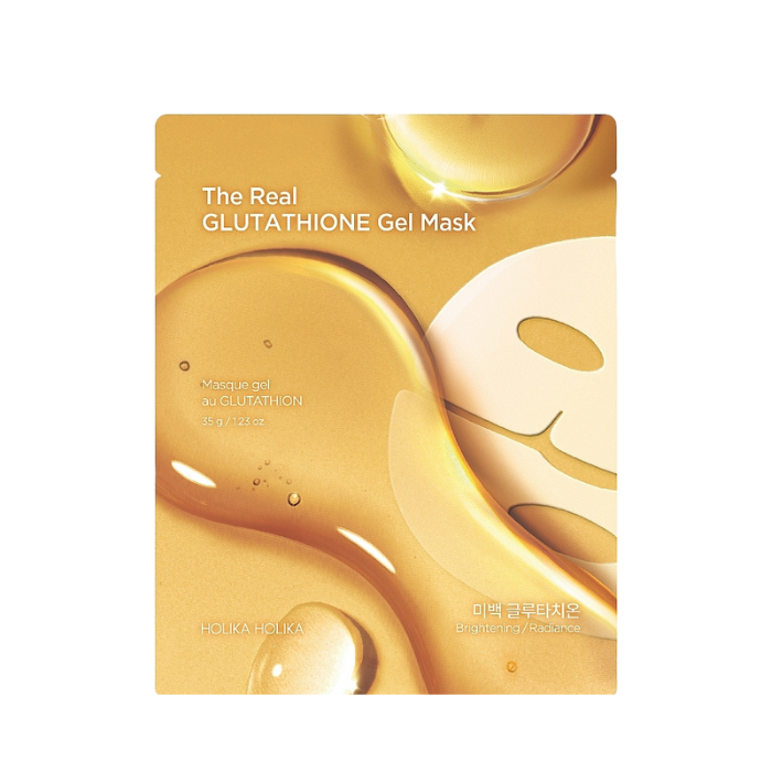 Holika Holika The Real Glutathione Gel Mask - skaistinamoji hidrogelinė veido kaukė
