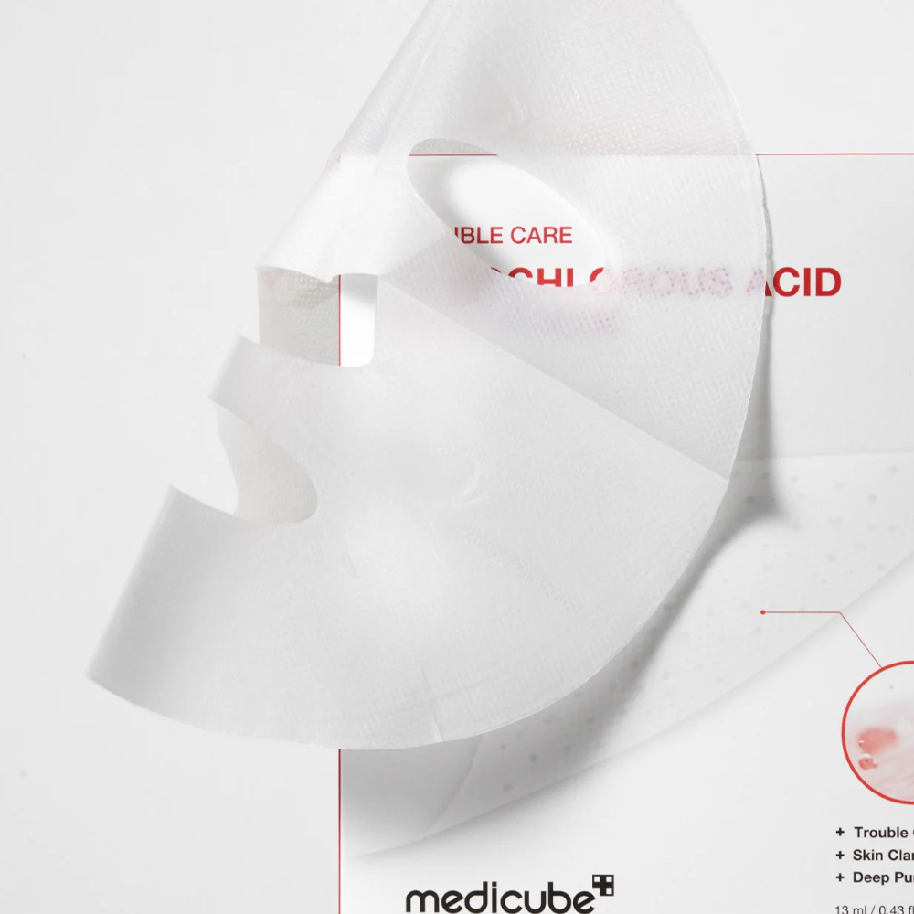 Medicube Hypochlorous Acid Peel Mask - veido kaukė su hipochloro rūgštimi