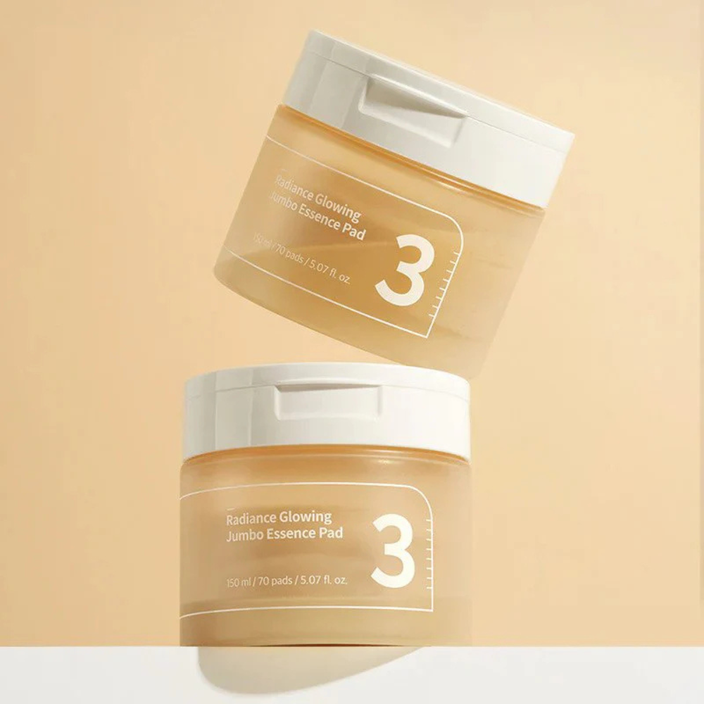 Numbuzin No.3 Radiance Glowing Jumbo Essence Pad - skaistinamieji veido padeliai