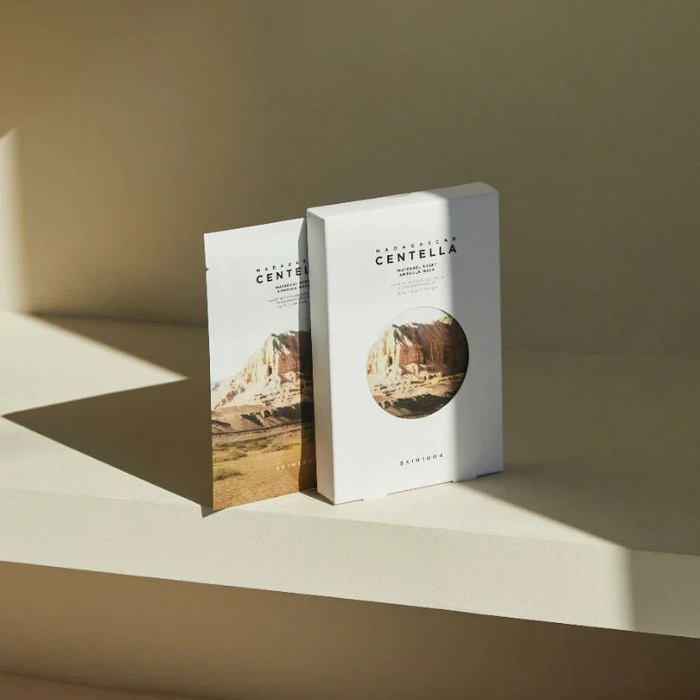 SKIN1004 Madagascar Centella Watergel Sheet Ampoule Mask - raminamoji veido kaukė