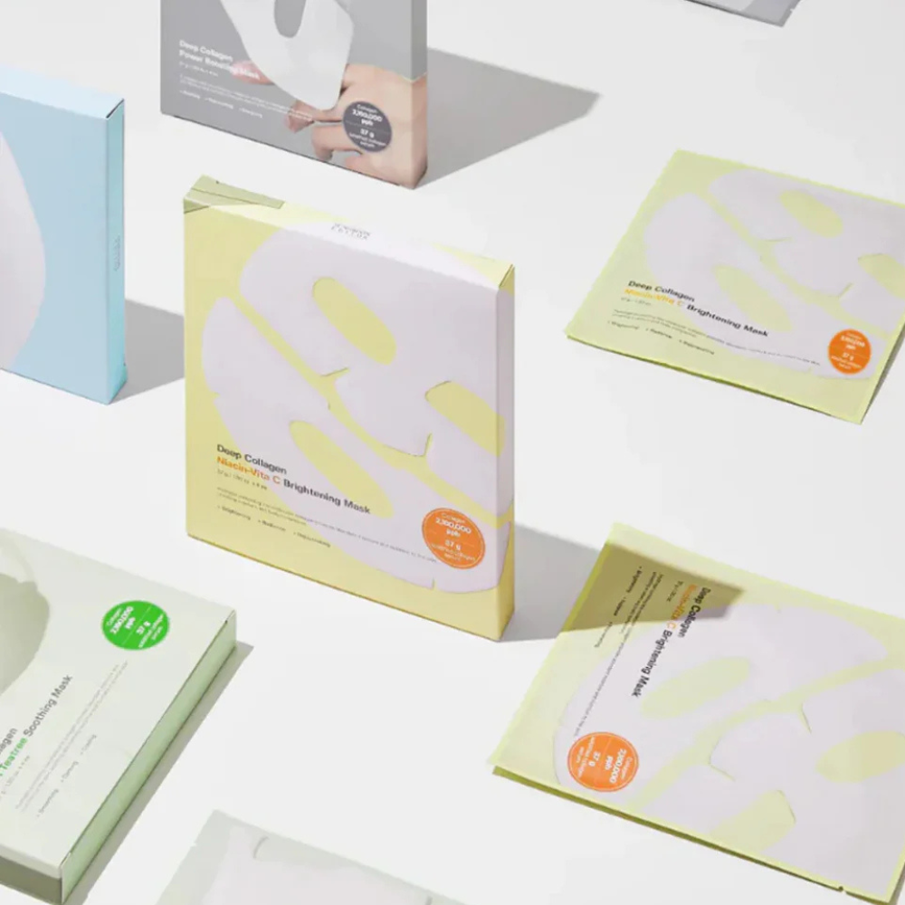 SUNGBOON EDITOR Deep Collagen Niacin Vita C Brightening Mask - skaistinamoji veido kaukė