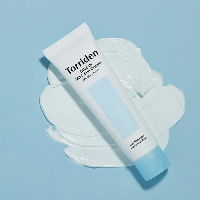 Torriden DIVE-IN Mild Suncream - SPF 50+ PA++++ apsauginis kremas nuo saulės
